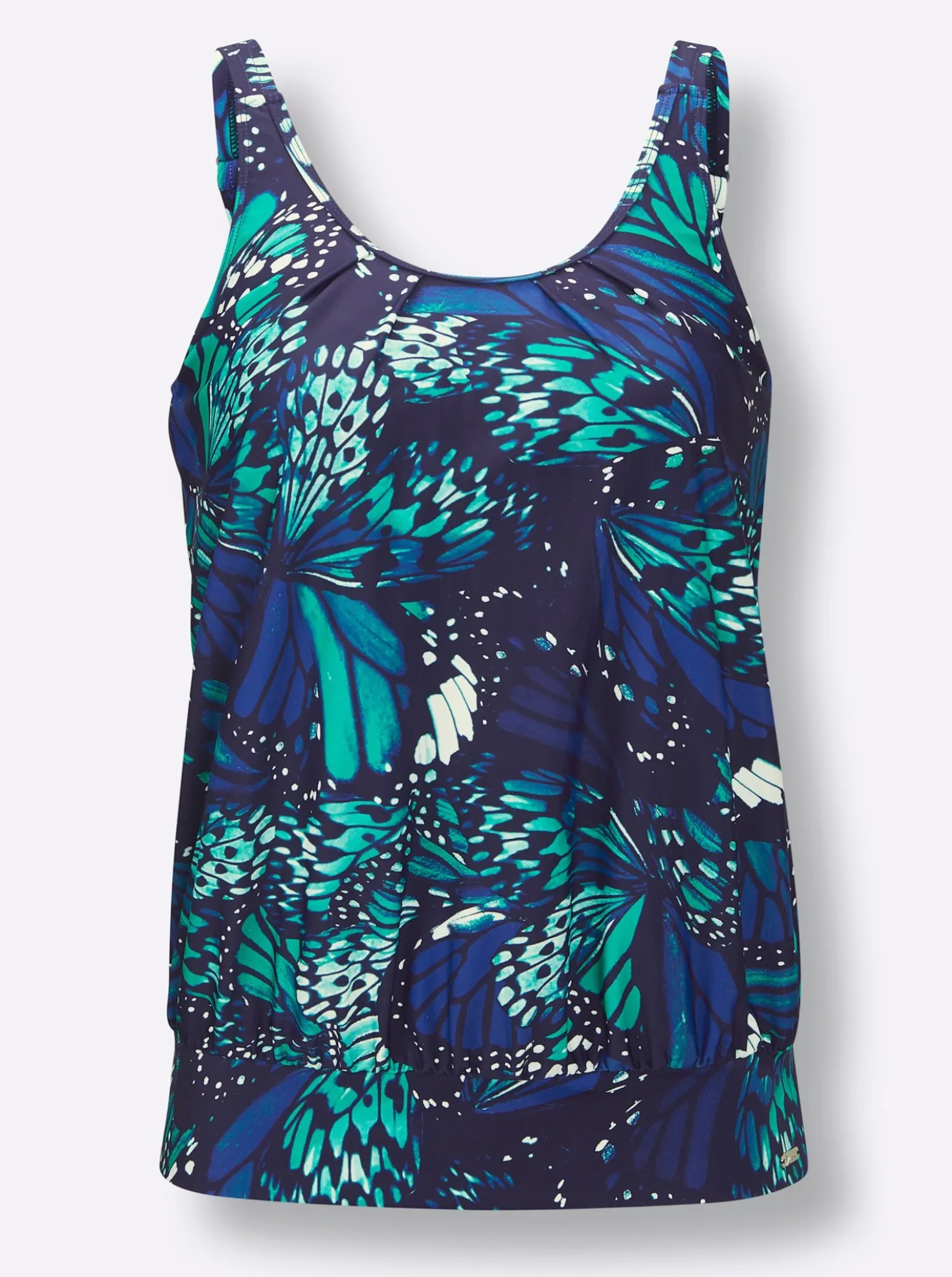 Tankini-Oberteil mit Schmetterling-Druck