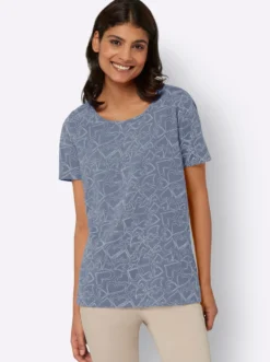 T-Shirt mit Herzchen-Dessin