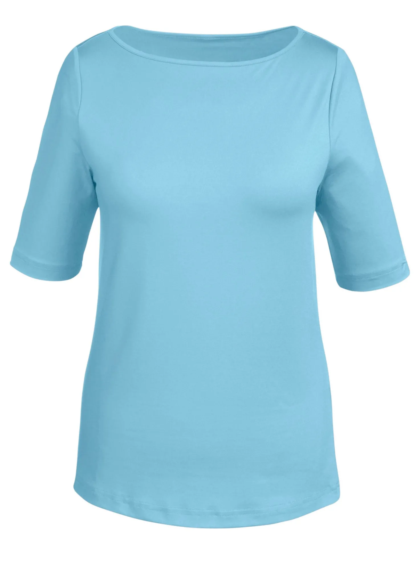 T-Shirt mit U-Boot-Ausschnitt
