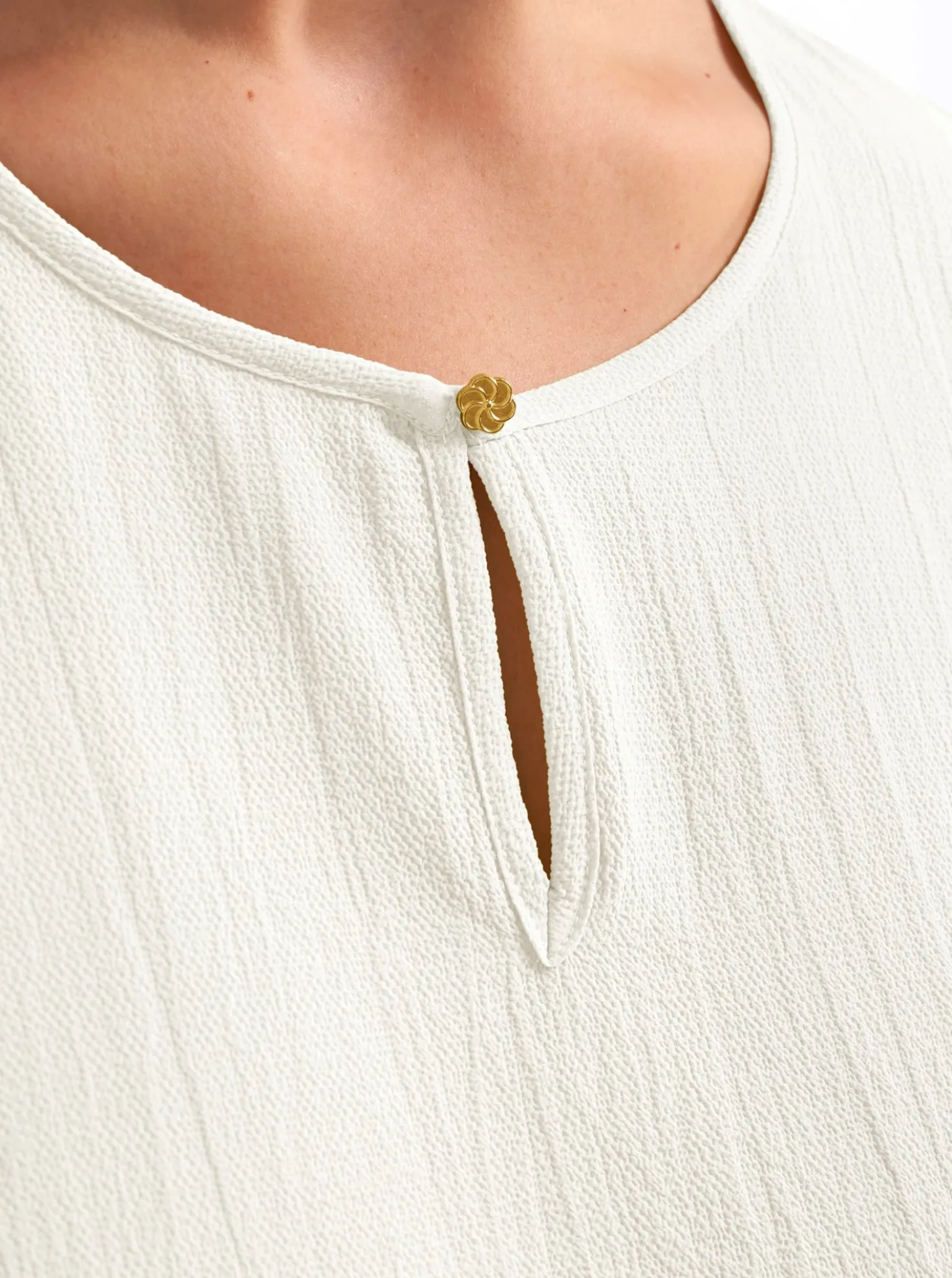 Tunika mit Knopfverschluss