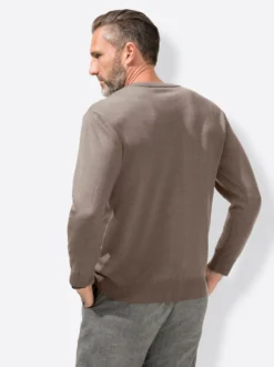 V-Ausschnitt-Pullover
