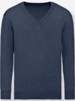 V-Ausschnitt-Pullover