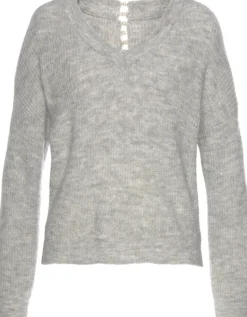 V-Ausschnitt-Pullover