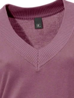 V-Ausschnitt-Pullover aus reiner Baumwolle