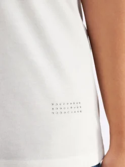 V-Shirt mit Strass-Detail