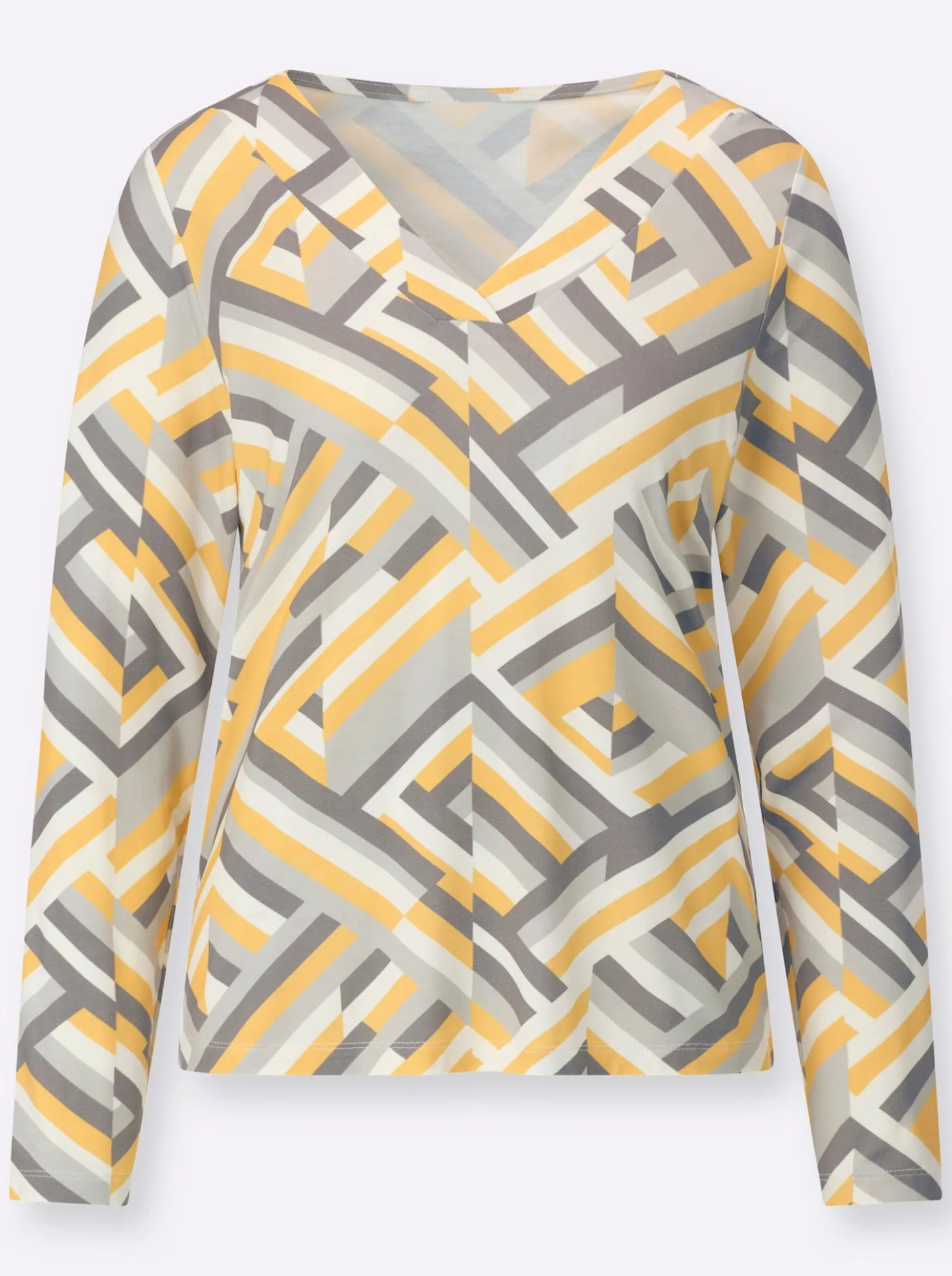 V-Shirt mit tollem Streifenmuster