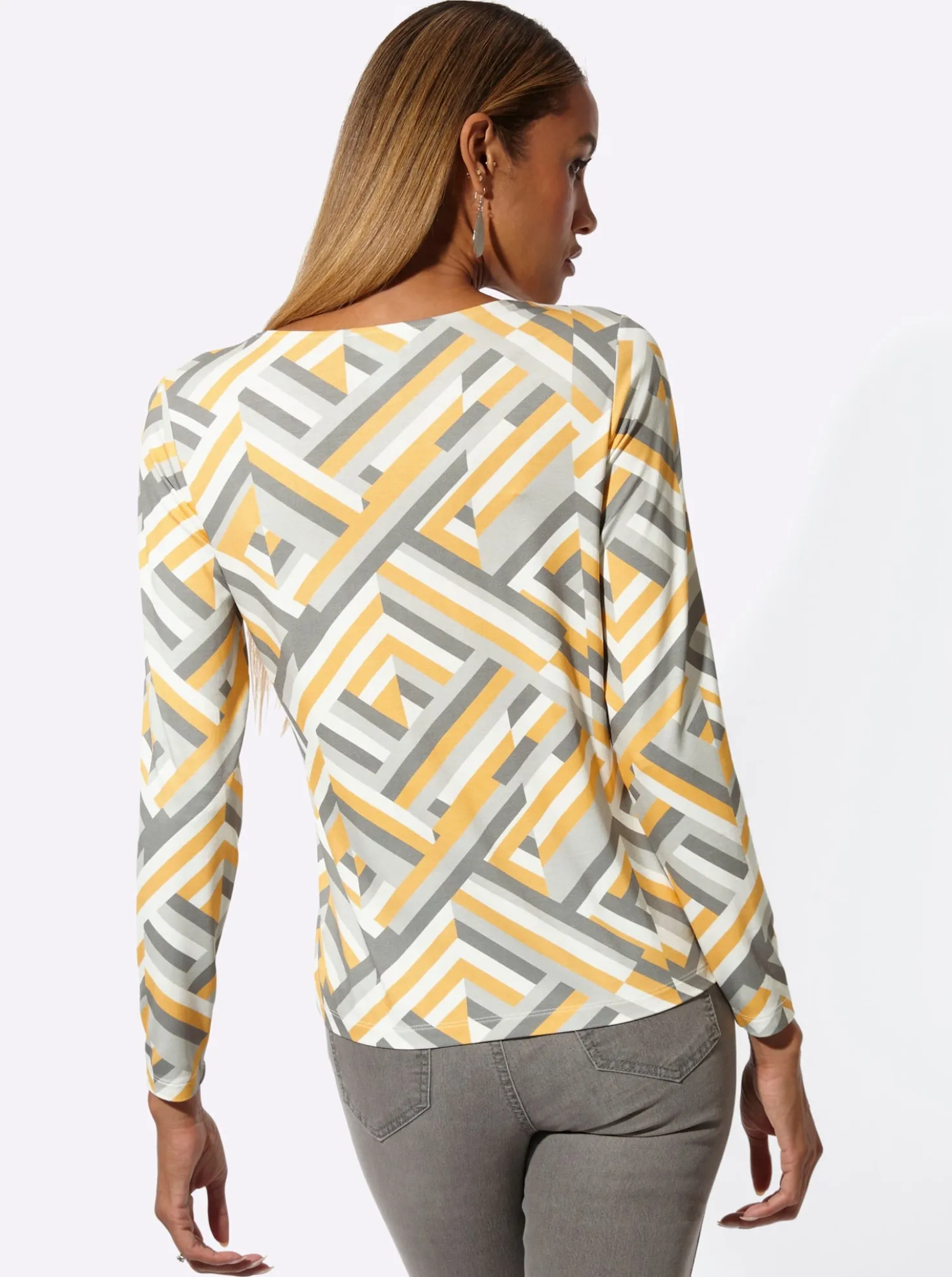 V-Shirt mit tollem Streifenmuster