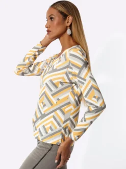 V-Shirt mit tollem Streifenmuster