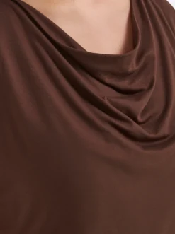 Wasserfallshirt mit überschnittenen Ärmeln