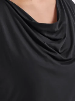 Wasserfallshirt mit überschnittenen Ärmeln