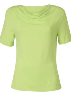 Wasserfallshirt mit kurzen Ärmeln