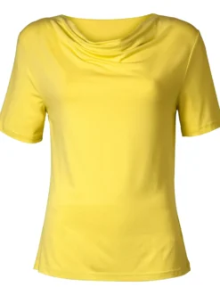 Wasserfallshirt mit kurzen Ärmeln