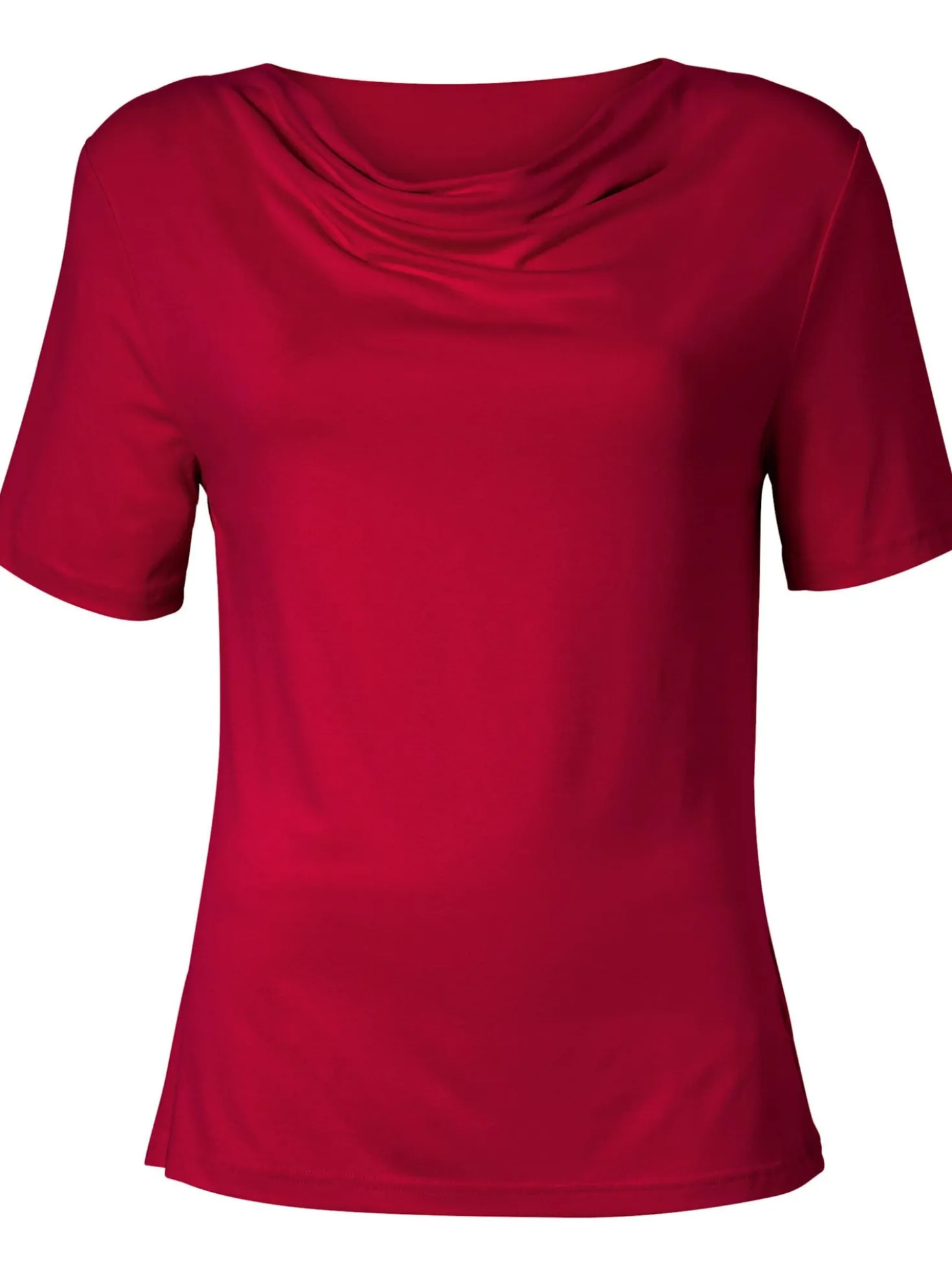 Wasserfallshirt mit kurzen Ärmeln