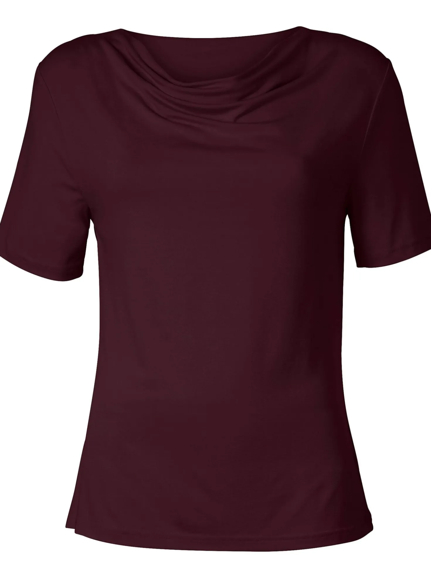 Wasserfallshirt mit kurzen Ärmeln