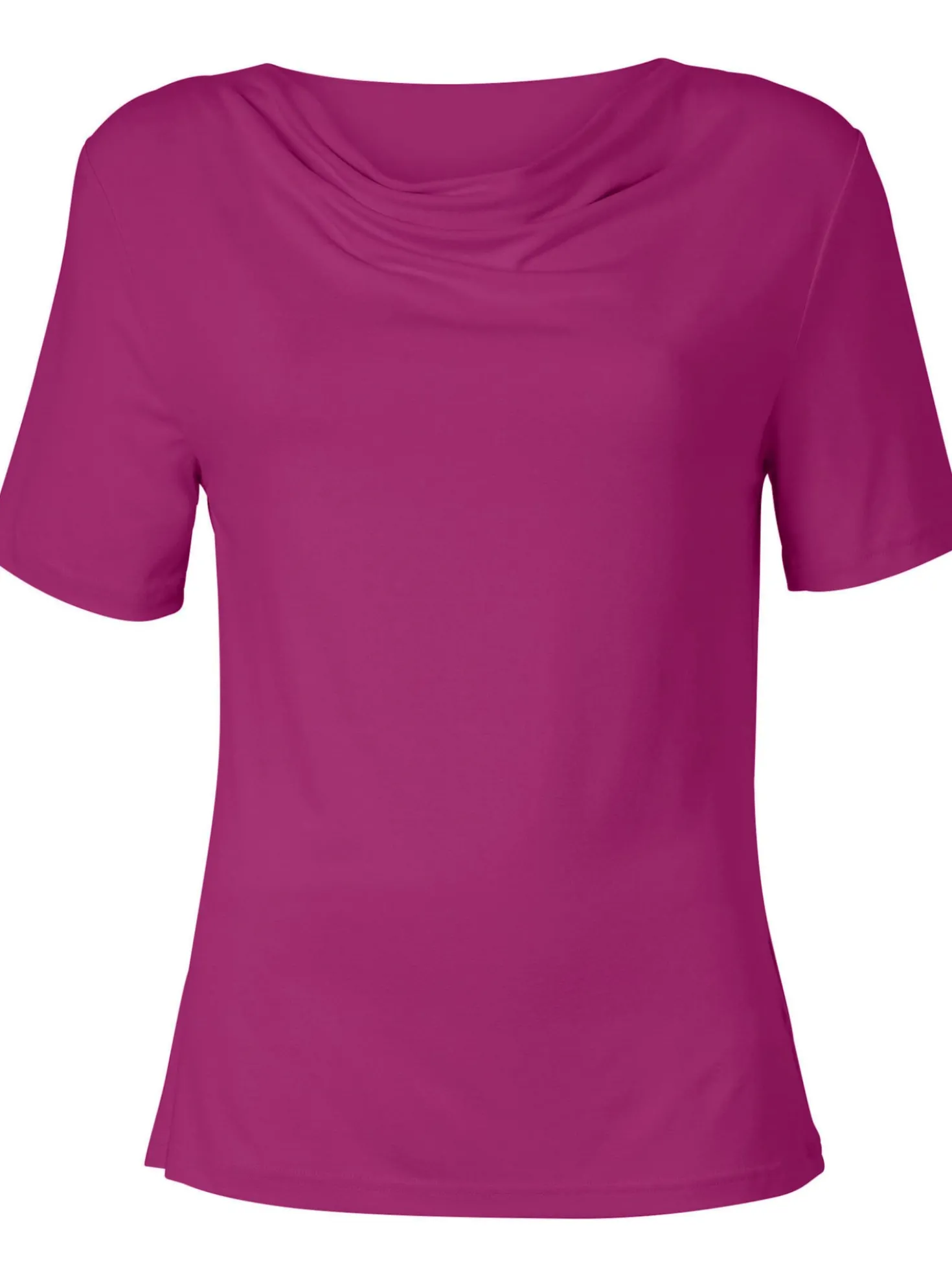 Wasserfallshirt mit kurzen Ärmeln
