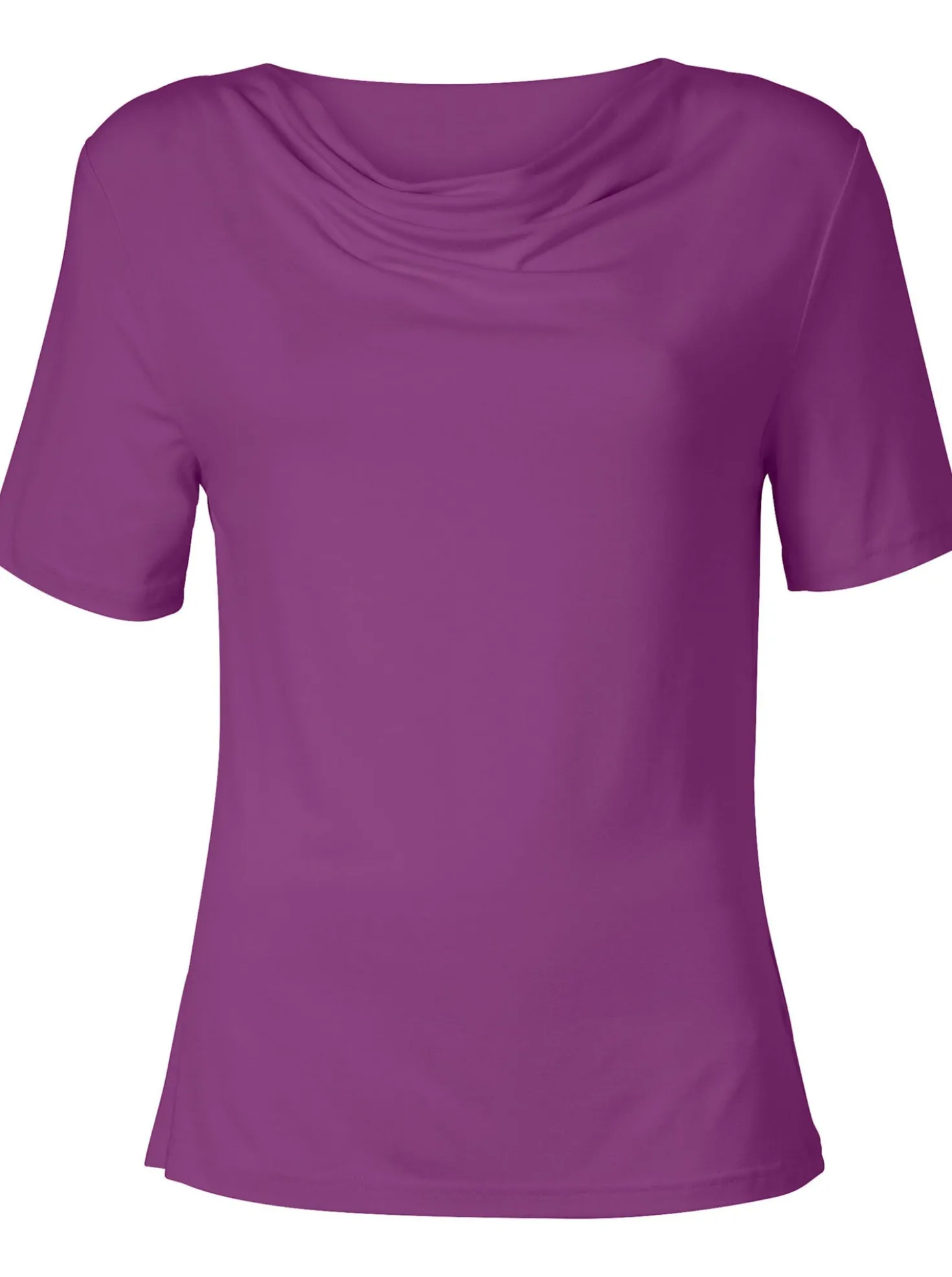 Wasserfallshirt mit kurzen Ärmeln
