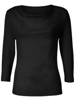Wasserfallshirt mit 3/4-langen Ärmeln