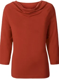 Wasserfallshirt mit 3/4-langen Ärmeln