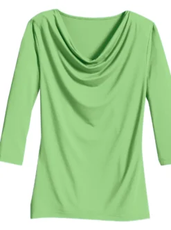 Wasserfallshirt mit 3/4-langen Ärmeln