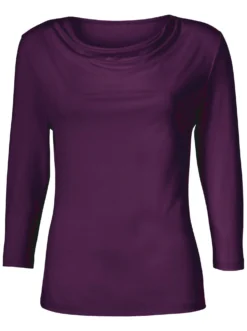 Wasserfallshirt mit 3/4-langen Ärmeln