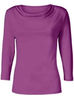 Wasserfallshirt mit 3/4-langen Ärmeln