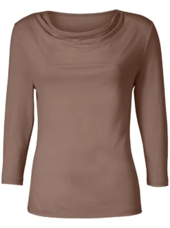 Wasserfallshirt mit 3/4-langen Ärmeln