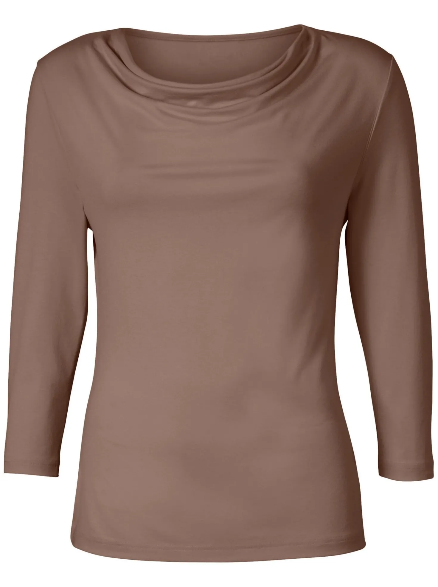 Wasserfallshirt mit 3/4-langen Ärmeln