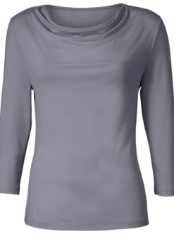 Wasserfallshirt mit 3/4-langen Ärmeln