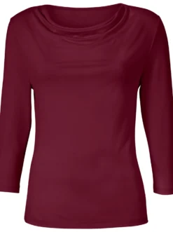 Wasserfallshirt mit 3/4-langen Ärmeln