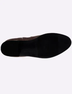 Weitschaftstiefel in Wildleder-Optik