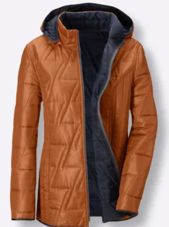 Wendejacke mit Kapuze, abzippbar