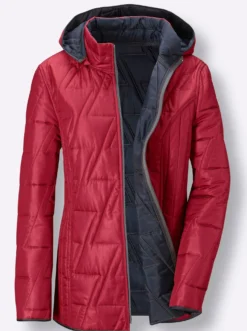 Wendejacke mit Kapuze, abzippbar