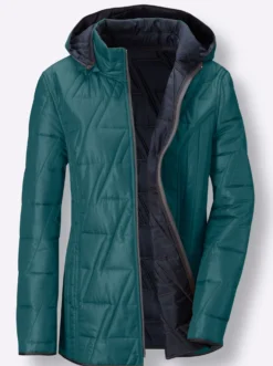 Wendejacke mit Kapuze, abzippbar
