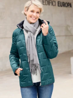Wendejacke mit Kapuze, abzippbar