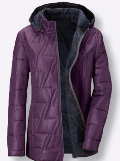 Wendejacke mit Kapuze, abzippbar