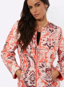 Wendejacke mit Quersteppung