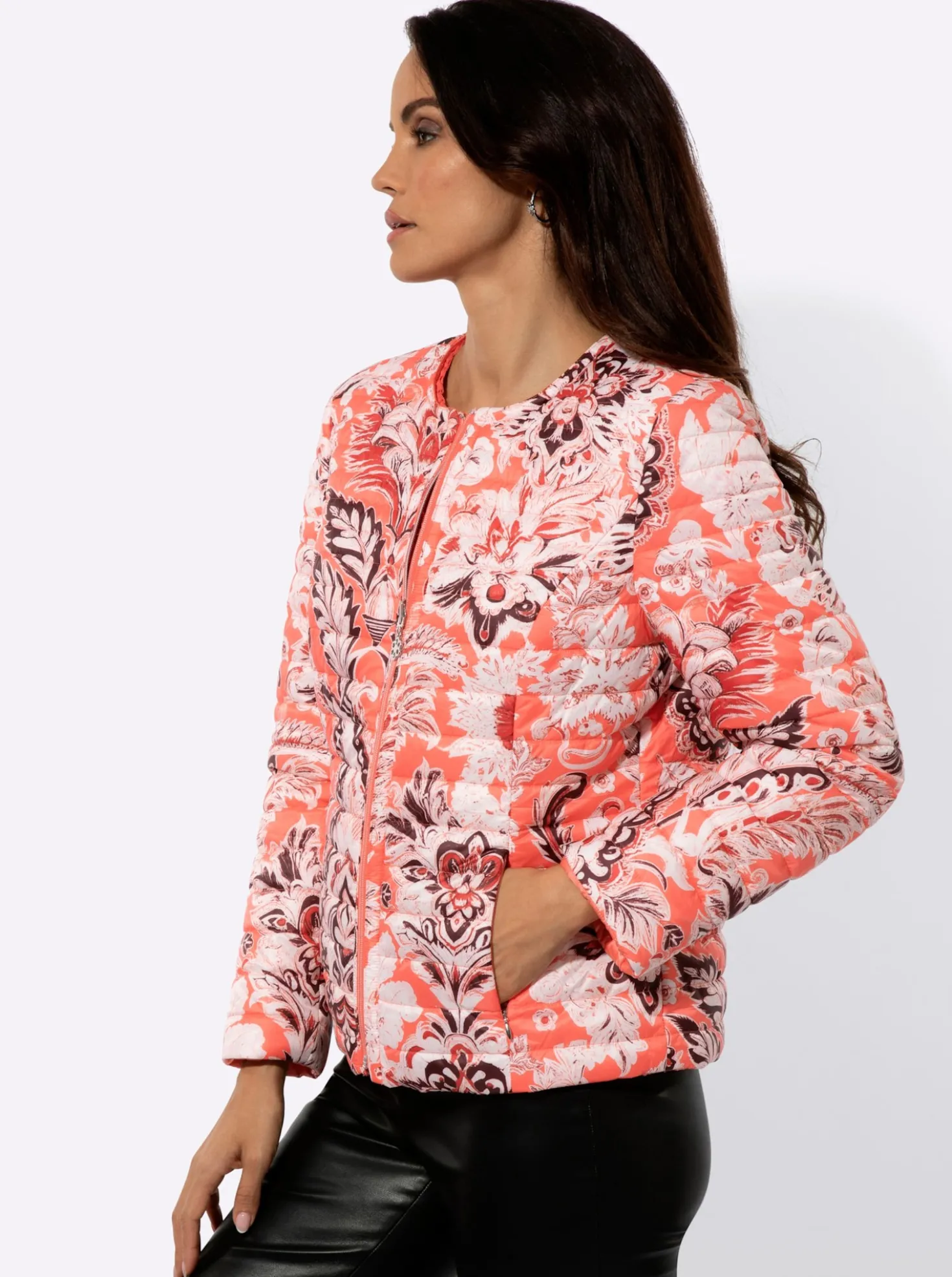 Wendejacke mit Quersteppung
