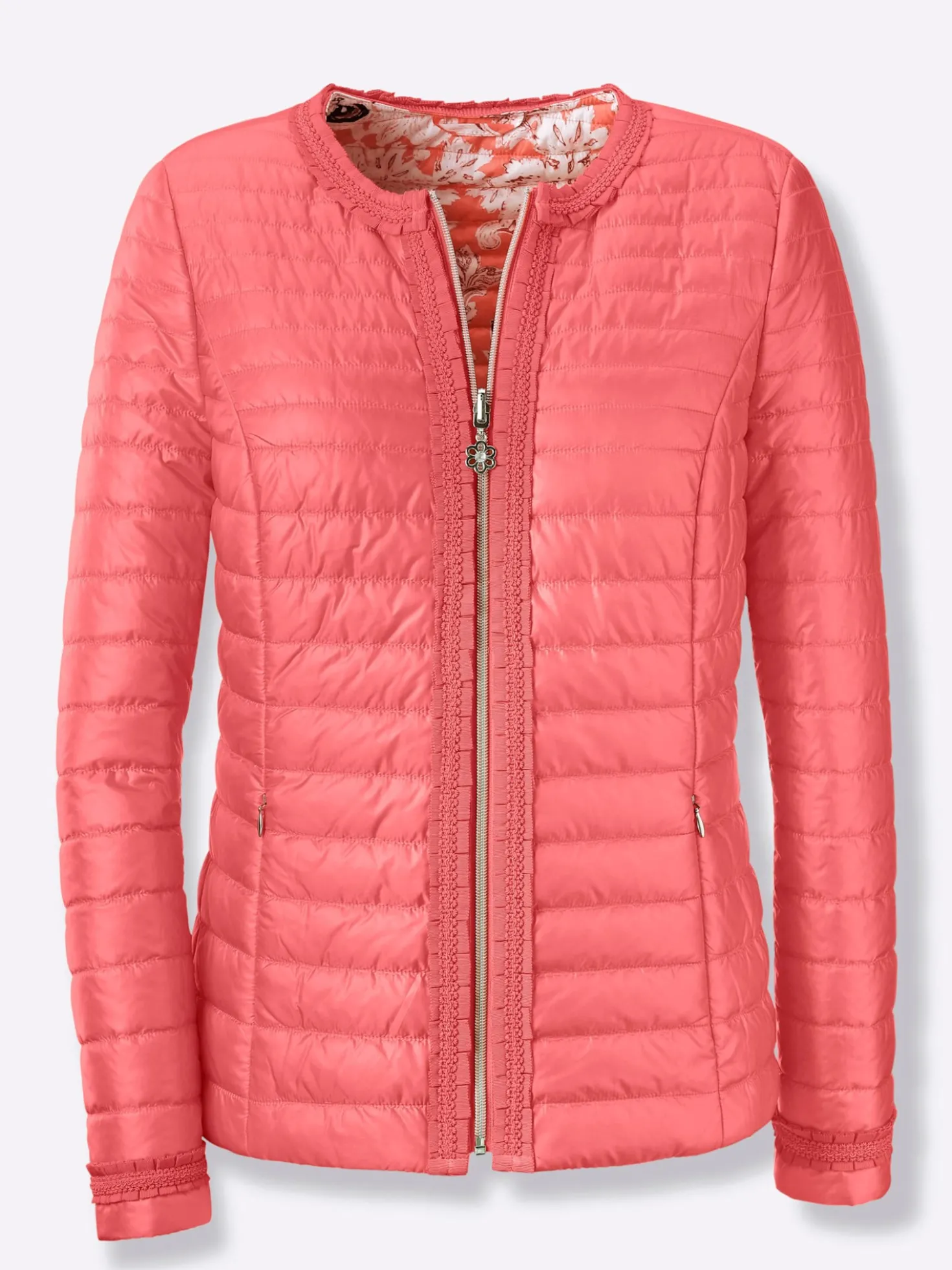 Wendejacke mit Quersteppung