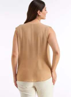Wickeltop mit eleganten Raffungen