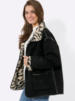 Winterjacke mit Teddyfleece-Futter