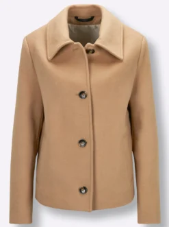 Wolljacke in Velours-Qualität