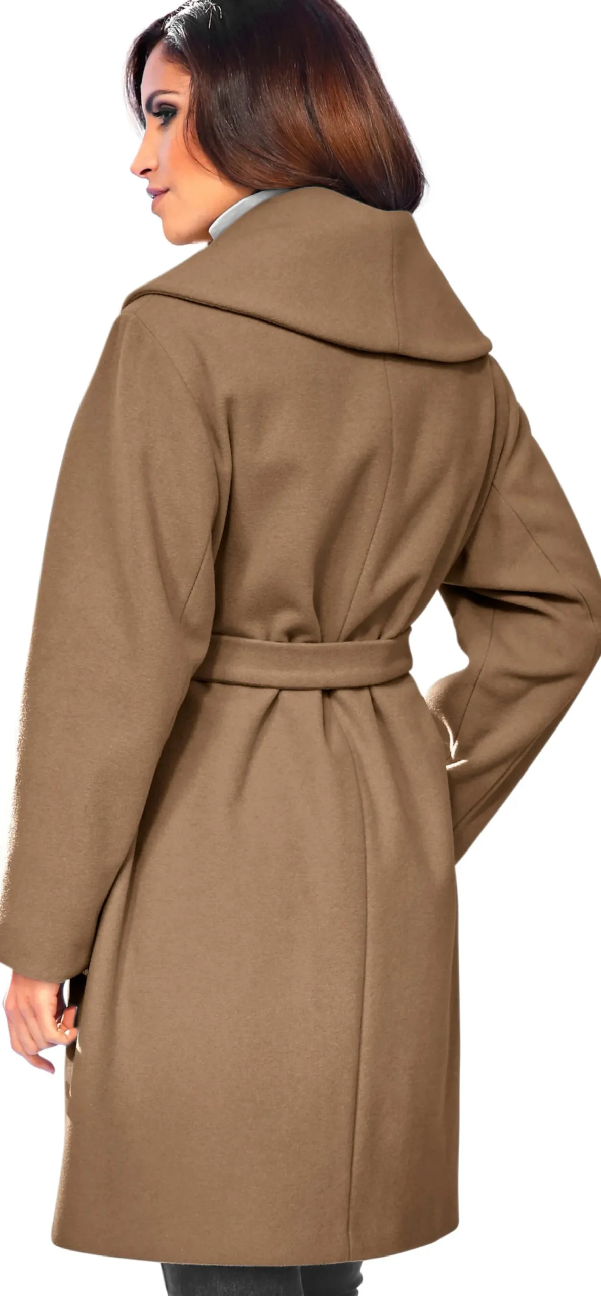 Wolljacke mit Schalkragen