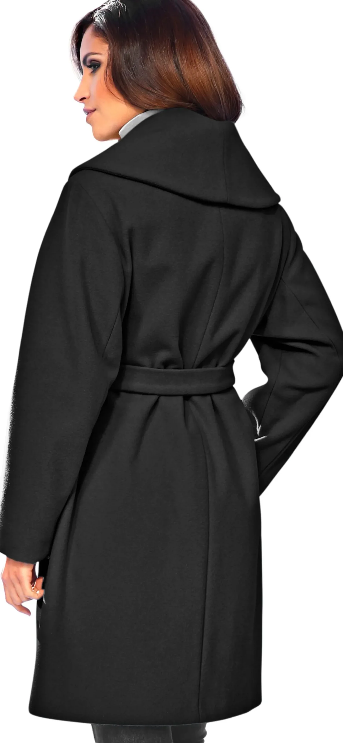 Wolljacke mit Schalkragen