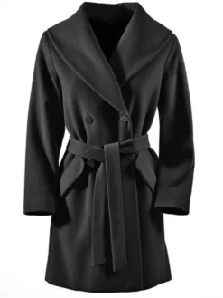 Wolljacke mit Schalkragen