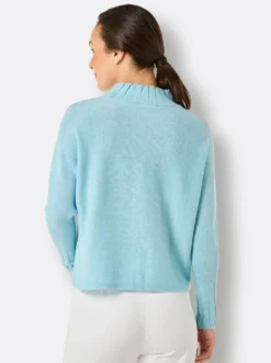 Wollpullover mit Kaschmir
